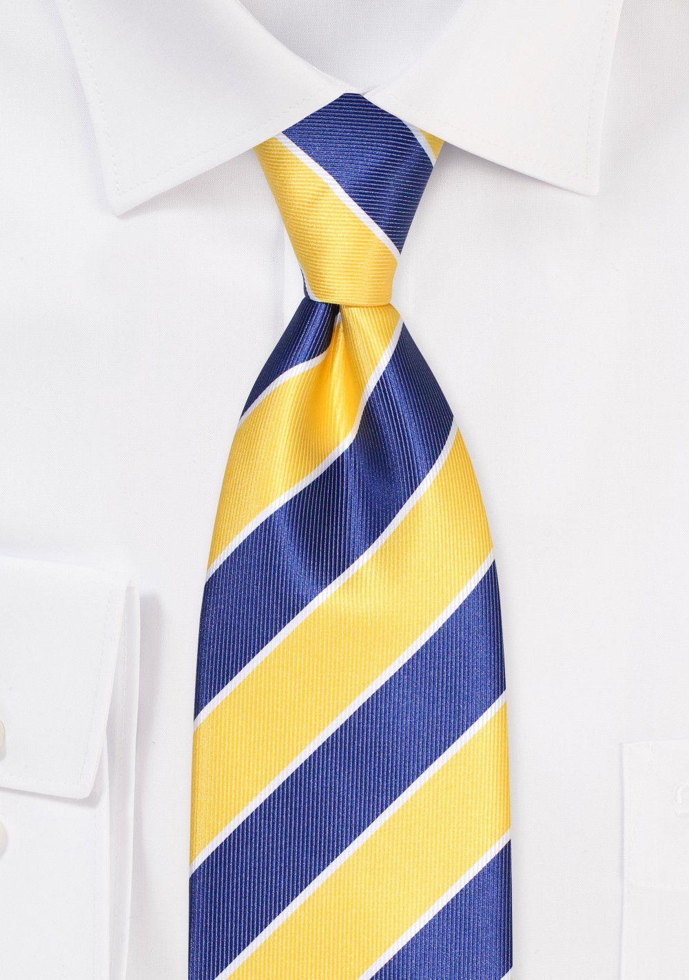 Regimental Stripes in Golden Yellow and Navy