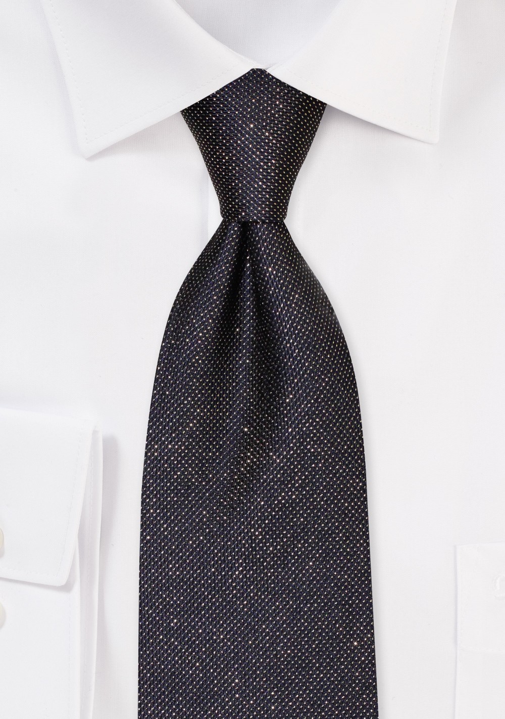 Black and Gold Glitter Tie for Kids