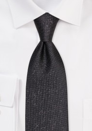 Formal Sparkly Tie in Black and Silver
