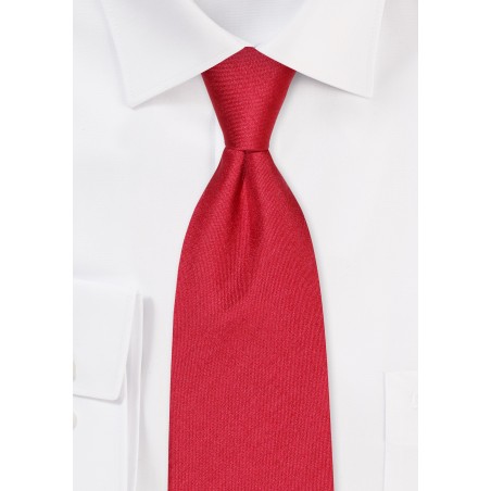 Matte Cherry Red XL Silk Tie