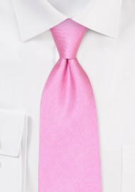 Carnation Pink Silk Necktie