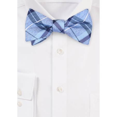 Checkered Bowtie in Blues