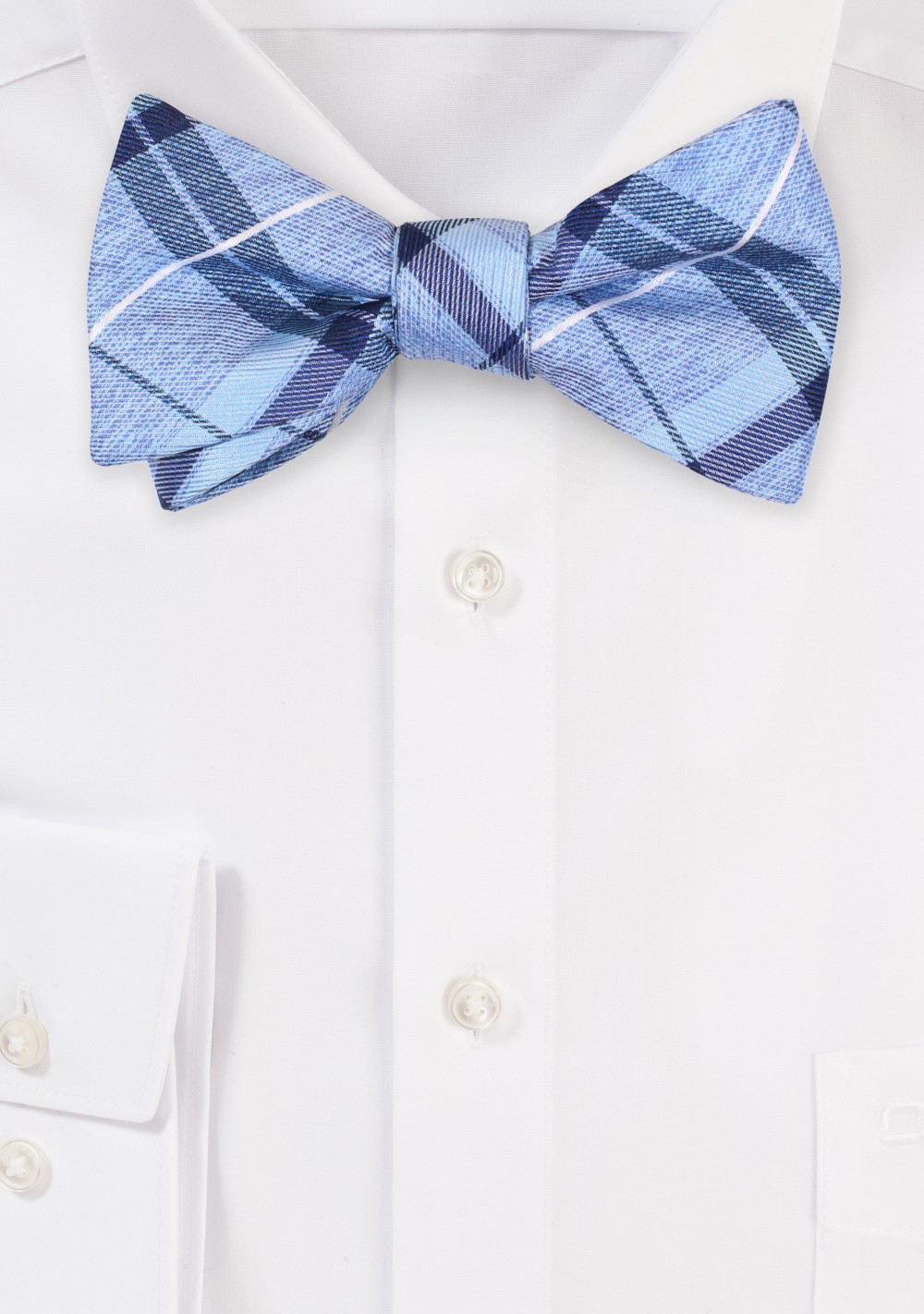 Checkered Bowtie in Blues
