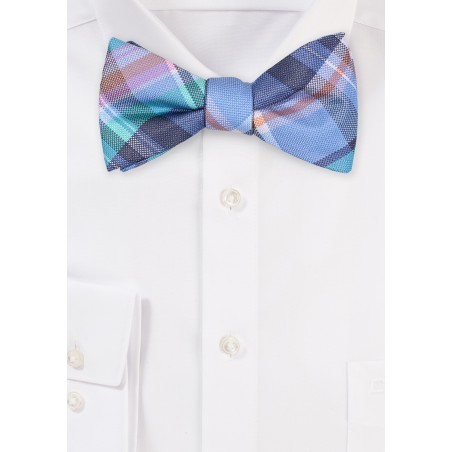Mens Bowtie in Colorful Madras Plaid