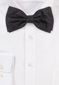 Silk Bow tie in Black with...