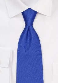 Matte Silk Tie in Marine Blue