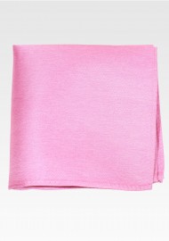 Carnation Pink Silk Pocket Square in Matte Finish