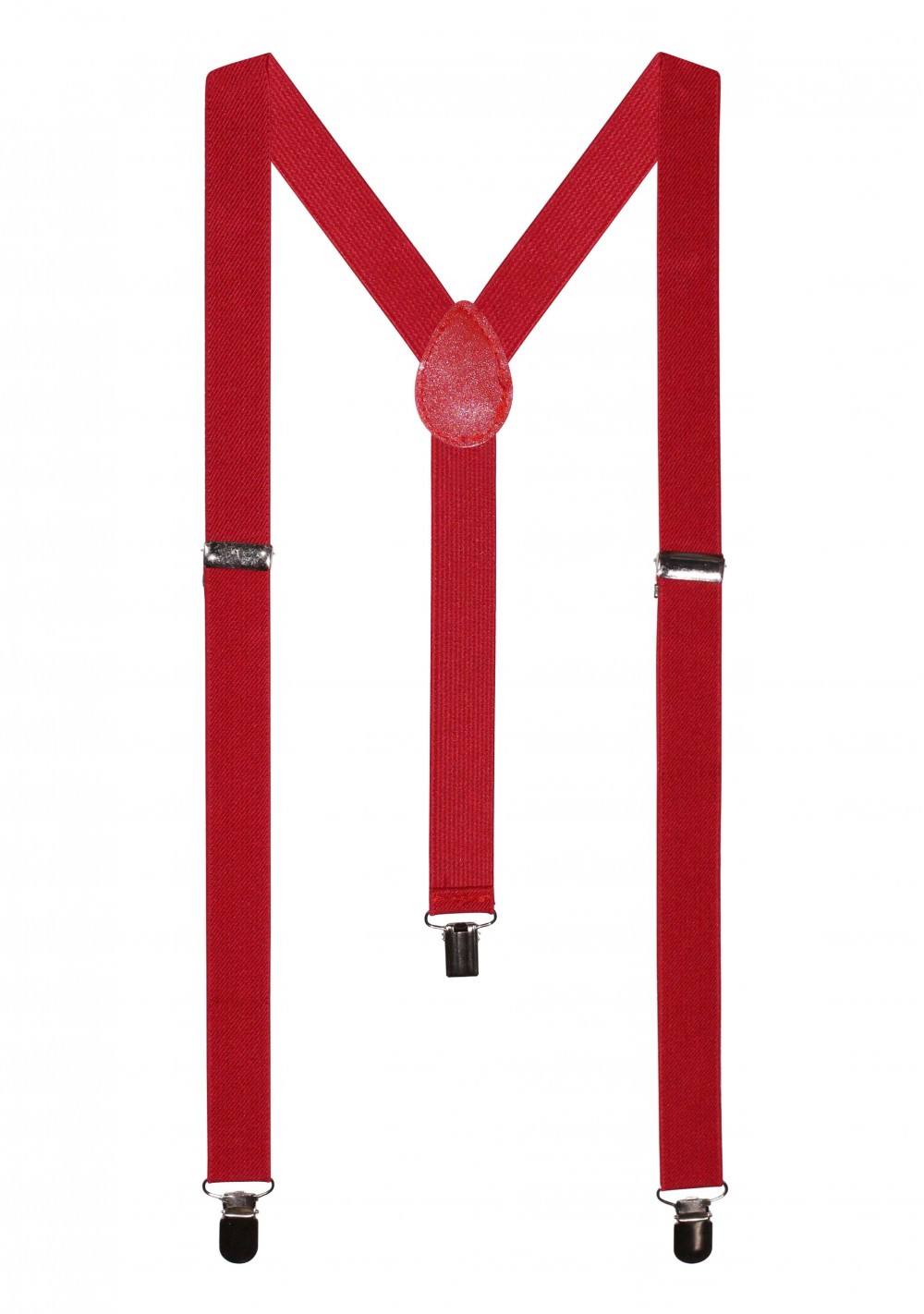 Elastic Band Suspender in Solid Burgundy