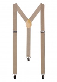 Elastic Band Suspender in Champagne