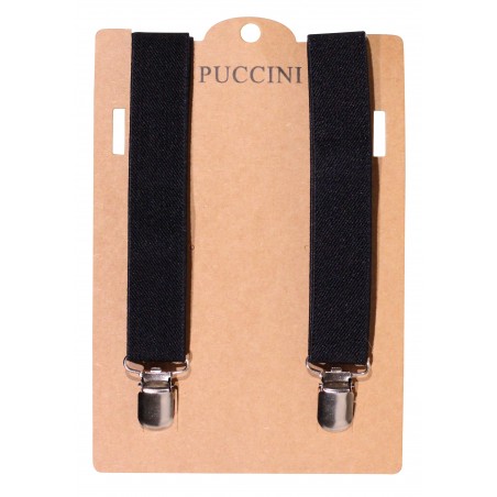 Black Elastic Band Clip-on Suspenders Packaging