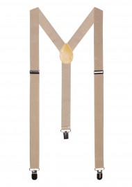 Elastic Band Suspender in Champagne