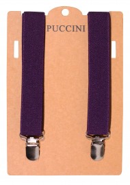 Elastic Band Suspender in Grape Packaging