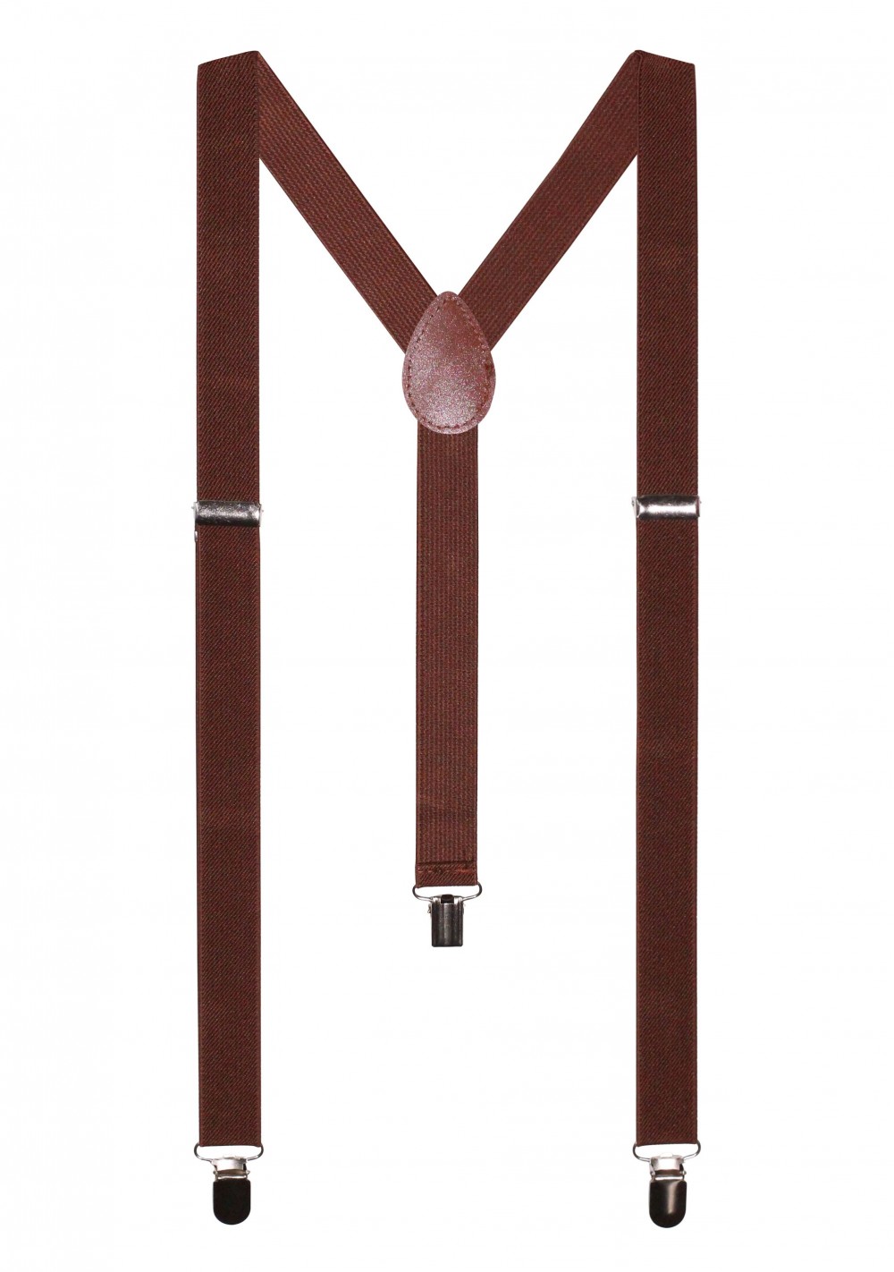 Elastic Band Suspender in Walnut Brown
