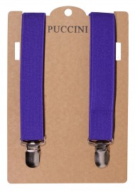 Elastic Band Suspender in Purple Storm Color Packaging