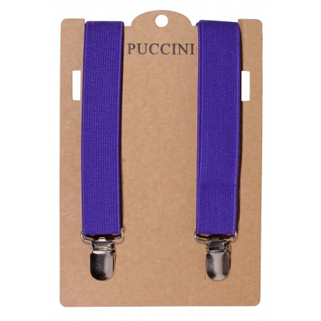 Elastic Band Suspender in Purple Storm Color Packaging