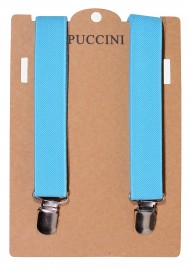 Elastic Band Suspender in Ice Blue Packaging