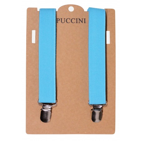 Elastic Band Suspender in Ice Blue Packaging
