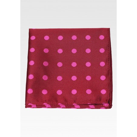 Red and Pink Polka Dot Hanky