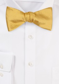 Golden Bowtie in Ribbed Texture