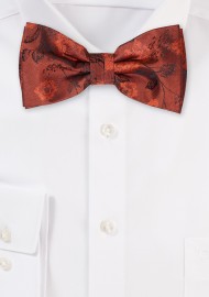 Rust Colored Bow Tie