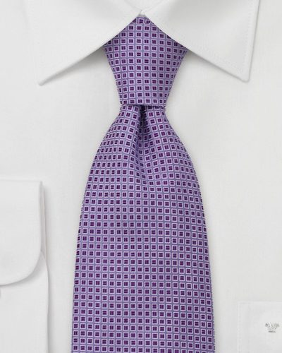 Menswear Color Of The Month - Bellflower Purple Neckties and Bowties 