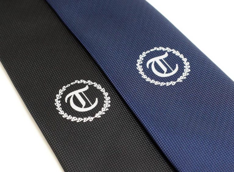Custom Ties with Centered Logo – News