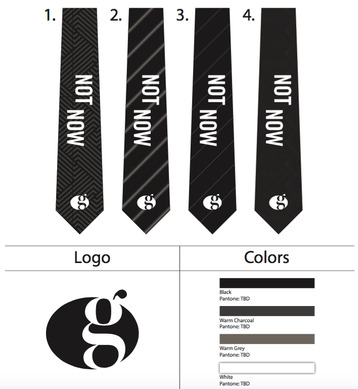 custom logo neckties printed text