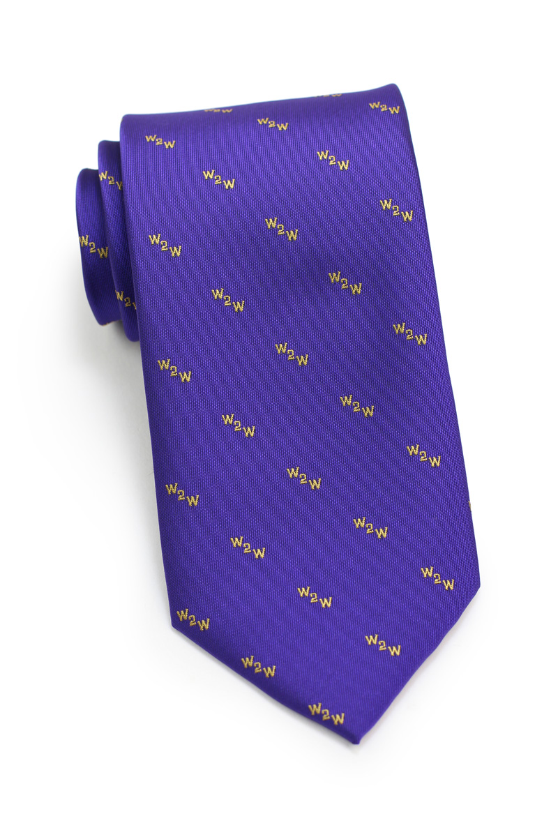 custom purple necktie