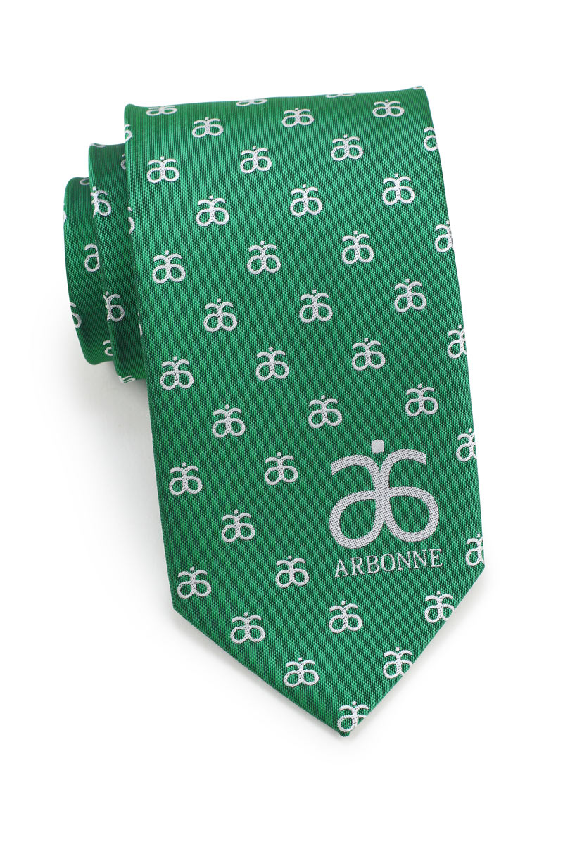 custom kelly green logo ties
