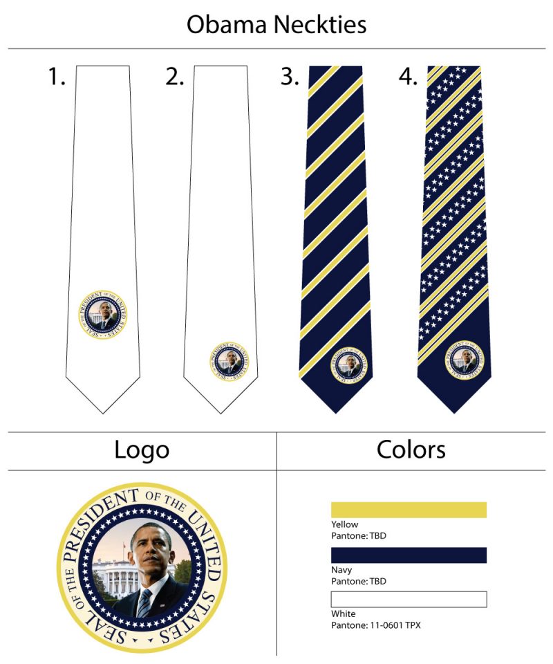 President obama necktie