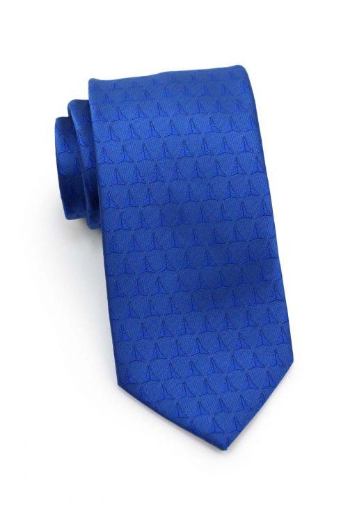 all over woven logo tie airline uniform