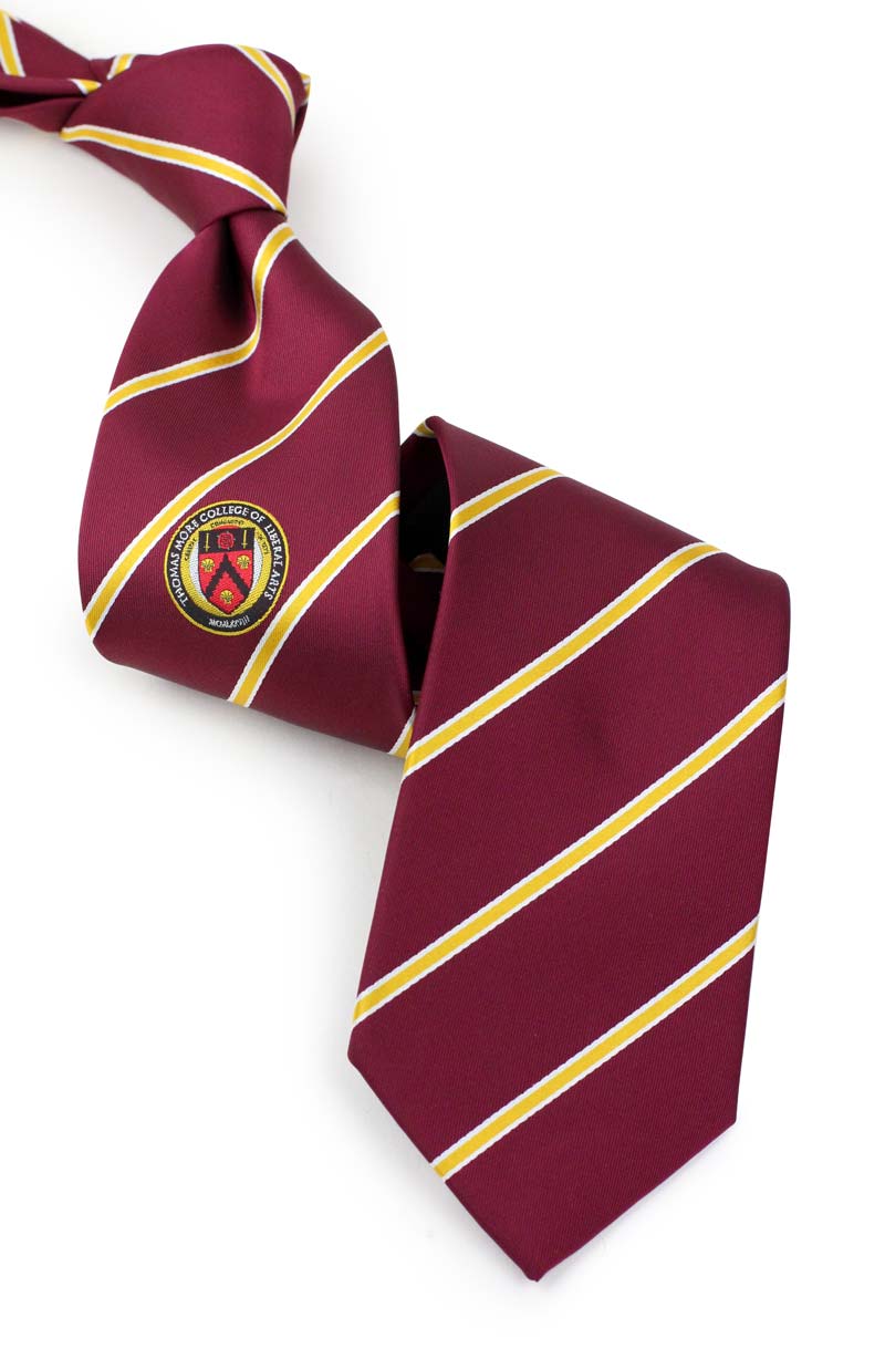 Personalized Marsden Signature Stripe Tie with Embroidered Initials 