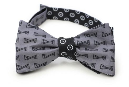custom double sided logo bow ties