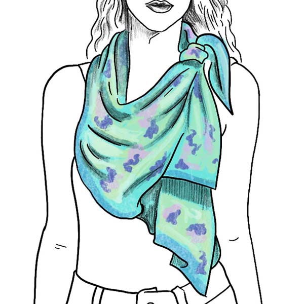 classic ladies silk scarf knot instructions